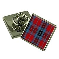 Tartan Clan MacTavish Silver 925 Lapel Pin Badge