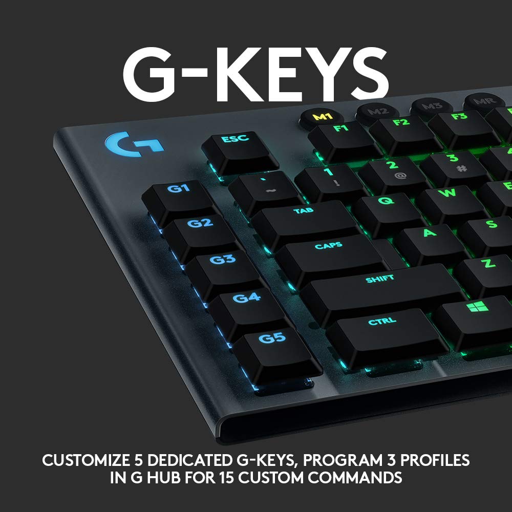 Logitech G G815 RGB Mechanical Gaming Keyboard (Tactile)
