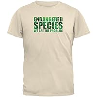 Endangered Species Problem Natural Adult Organic T-Shirt