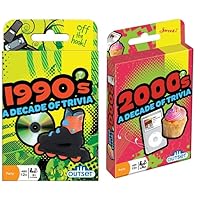 A Decade of Trivia Game - 1990's and 2000's Travel Card Pack - for Ages 12 and up