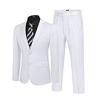 COOFANDY Men's 2 Piece Suits Classic Fit 2 Button Dress Suits Tuxedo Jacket Blazer for Wedding Business Dinner Prom