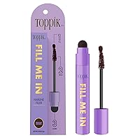 Toppik Fill Me In Hairline Filler, Hair Color Root Touchup, Hair Fibers Wand, Fills In Thinning Hairline, Hair Styling Product, 0.176 oz (5 g) Medium Brown