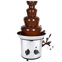 Chocolate Fountains, Tower Stainless Steel Electric Chocolate Melting Machine, Fondue Maker Fountain, Great for Kids' Parties and Weddings