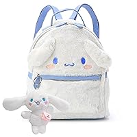 Cute Cartoon Bag with Plush Pendant Backpack for Women, Anime Accessories Kawaii mini Backpack