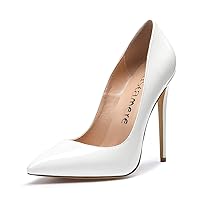 Castamere Women's High Heels Slip-On Pumps Pointy-Toe Elegant Stilettos Wedding Party Sexy Heel Shoes 12CM Heels Pump