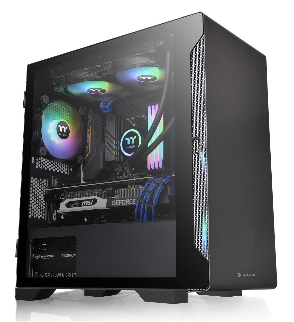 Mua Thermaltake CA-1Q9-00S1WN-00 S100 Tempered Glass Black Edition  Micro-ATX Mini-Tower Computer Case with 120mm Rear Fan Pre-Installed trên  Amazon Mỹ chính hãng 2023 | Fado