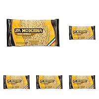 La Moderna Stars Pasta, Noodles, Durum Wheat, Protein, Fiber, Vitamins, 7 Oz (Pack of 5)