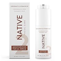 Moisturizing Facial Serum Contains Naturally Derived Ingredients | Hydrating Serum with Coconut and Vitamin B3, Revitalize and Repair Your Skin, Fragrance-Free, 30ml, 1 fl oz Native Moisturizing Facial Serum Contains Naturally Derived Ingredients | Hydrating Serum with Coconut and Vitamin B3, Revitalize and Repair Your Skin, Fragrance-Free, 30ml, 1 fl oz