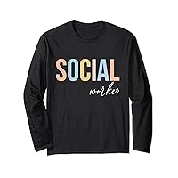 Retro Social Worker, Social Worker Long Sleeve T-Shirt