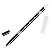 Tombow 56645 Dual Brush Pen, N00 - Colorless Blender, 1-Pack. Blendable, Brush and Fine Tip Marker