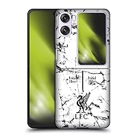 Head Case Designs Officially Licensed Custom Customized Personalized Liverpool Football Club Liver Bird Marble Logo 1 Hard Back Case Compatible with Oppo Find N2 Flip