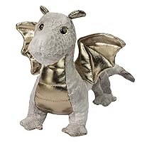 Douglas Hydra Silver Baby Dragon Plush Stuffed Animal