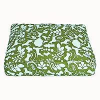 Molly Mutt Medium to Large Dog Bed Cover, Amarillo by Morning, Olive Green & Light Blue 27