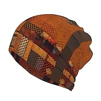 African Textile Patchwork Print Multifunction Beanie Hat for Men Women Unisex,Beanie Cap,Knitted Hat,Knit Hat