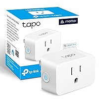 Tapo Matter Compatible Smart Plug Mini, Compact Design, 15A/1800W Max, Super Easy Setup, Works with Apple Home, Alexa & Google Home, UL Certified, 2.4G Wi-Fi Only, White, Tapo P125M