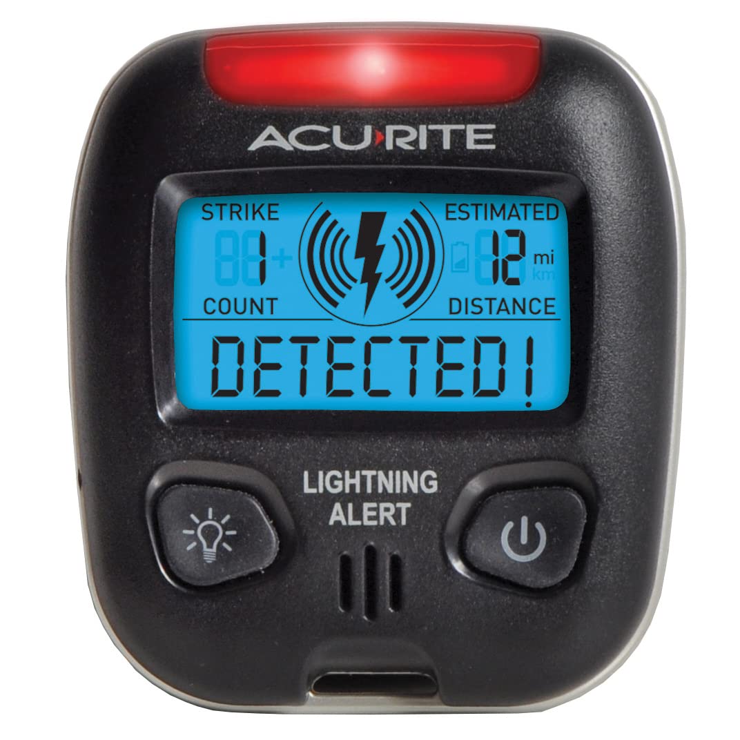 Mua AcuRite 02020 Portable Lightning Detector Black, 2½L x 1W x 2¾H trên  Amazon Mỹ chính hãng 2023 | Fado