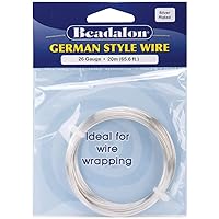 German Style Wire-Silver Round - 26 Gauge, 65.5'