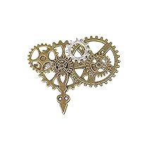 Vintage Steampunk Brooch Pin for Women Men Elegant Accessories Punk Gears Brooches Lapel Pin Dress Shirt Corsage Pin Bag Decorations