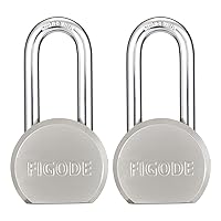Solid Brass Lock and Key,Pad Lock with 1-9/16 in. (40 mm) Wide Lock Body,  2-1/2 in. Long Shackle Gate Padlock for Outdoor Fence， Sheds, Storage Unit,  Gate, Toolbox,Trailer，Garages，1Pack, Keyed Padlocks 
