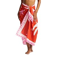 Seafolly womens Oversize Printed Multi Wear Sarong Pareo Cover Up