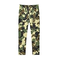 Camouflage Army Camo Girls Legging Soft Full Length Stretch Pants Girls' Fashion Legging Pant, 4t to 10 Years