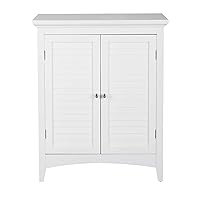 Teamson Home Glancy Wooden Storage, White, Floor Cabinet