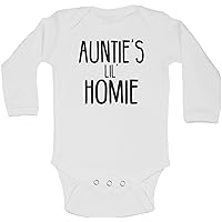 Baby and Toddler Boys Aunt Lover Bodysuits Aunties Lil Homie Funny Family Shirt Collection