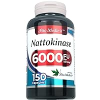 FITO MEDIC'S Lab - Nattokinase, Natto - 6000 FU of Enzyme per Serving, 150 Capsules, Supports Heart Health & Circulatory & Normal Blood Flow, Ultra high Absorption.