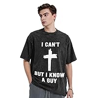 I Can't But I Know an Guy Men Short Sleeve T-Shirts Cotton T