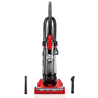 Dirt Devil Multi-Surface+ Upright Bagless Vacuum Cleaner Machine, for Carpet and Hard Floor, 4-Level Height Adjustment, Lighweight, Extended Filtration, UD76200V, Red