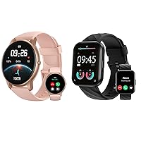 Parsonver Smart Watch((Answer/Make Calls), PS01G Bundle with PSB20B