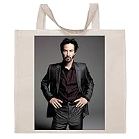 Keanu Reeves - Cotton Photo Canvas Grocery Tote Bag #IDPP535540