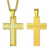 Cross INRI Crucifix Pendant Necklace, Virgin Mary Miraculous Medal Necklaces, Jesus Christain Jewelry