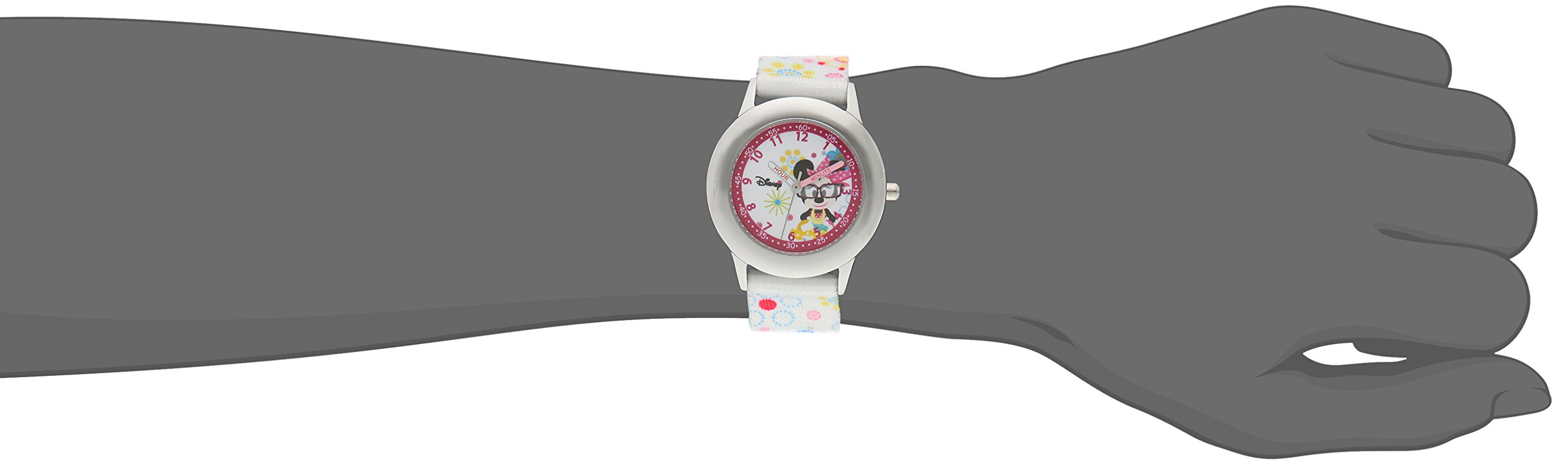 Disney Minnie Mouse Kids' Stainless Steel Time Teacher Analog Quartz Watch