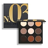Pro Palette 03 Creamy Earthy Bronze Nude Tone Blendable Buildable Crease-free Easy-blend Long Lasting Waterproof 100% Color Pigment Eyeshadow Palette