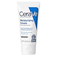 CeraVe Moisturizing Cream | 1.89 Ounce | Travel Size Face and Body Moisturizer for Dry Skin,1.89 Ounce (Pack of 3)