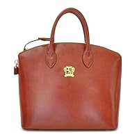Pratesi Leather, Leather Bag for Women Versilia R Woman Bag - Radica Brown