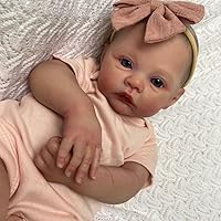 iCradle Lifelike Reborn Baby Dolls 19Inch Realistic Newborn Baby Dolls Vinyl Girl Real Life Baby Dolls Hand Painted HairToy Gift for Kids Age 3+