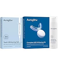 Auraglow 35% Gel, Completed LED Kit and Whitening Pen