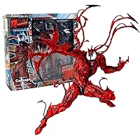 Venom Action Figure Amazing Spiderman Carnage Anime Action PVC Figure Movable Characters Model Statue Toys Desktop Ornaments or Kids Boys Birthday Gift-Venom (Venom Red A)
