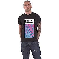Nine Inch Nails T Shirt Pretty Hate Machine Neon Band Logo Official Unisex Black