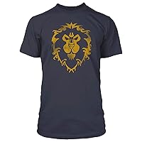 JINX World of Warcraft Cracked Alliance Men's Gamer Graphic T-Shirt