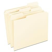 Pendaflex Reinforced Tab File Folders, Letter Size, Manila, 1/3-Cut, 100 Per Box (R752 1/3)