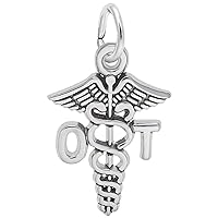Rembrandt Charms Occupational Therapist Charm, Sterling Silver