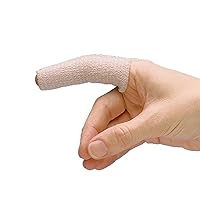 Rolyan Tapered Elastic Finger Sleeve, Pack of 6 Sleeves for Edema and Swelling, Compression for Relief of Swollen Joints, Finger Injury Recovery, Size Small/Medium Sleeve