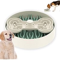 Dog Bowl, Slow Feeder Bowls for Dry, Wet, and Raw Food, Puzzle Food Bowls for Large Dogs,Green