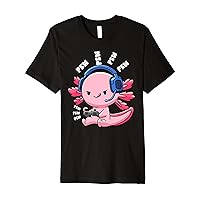Axolotl Gaming Anime Video Game Pew Gamer Premium T-Shirt