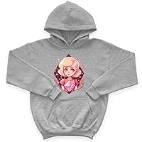 Cute Girl Kids' Sponge Fleece Hoodie - Beautiful Kids' Hoodie - Gemstone Hoodie for Kids