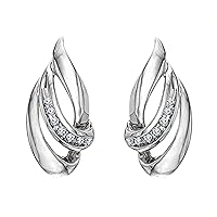 14kt White Gold Plated Mens Round Cut Diamond Teardrop Stud Earrings 1.50 Ct For Women & Girl By Elegantbalaji