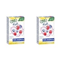 True Lemon Kids Blue Raspberry - Hydration for Kids - No Preservatives, No Artificial Flavors, No Artificial Sweeteners - Low Sugar Water Flavoring - Drink Mix for Kids - Kids Juice Powdered Drink Mix 10 count(pack of 2)